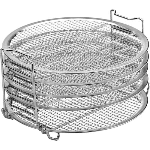 5 Tier Dehydrator Rack for Grill Rack Stainless Steel Grill Stand Rack Compatible with Pot Pressure Cooke Air Fryer Accessories