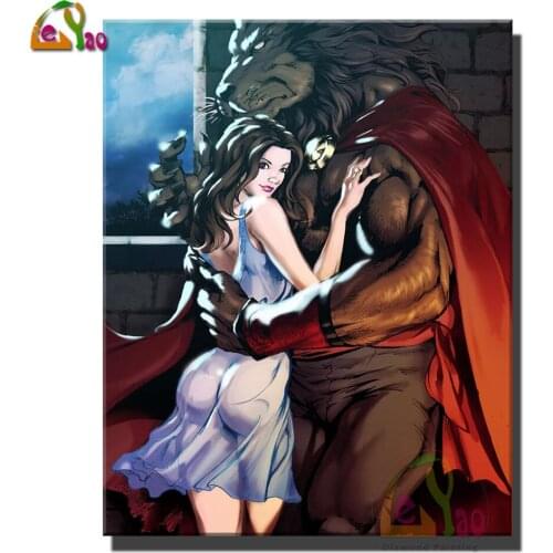 Diamond Painting 5d Diy Couple Character Embroidery Cross Stitch Art Full Square/Round Rhinestone Heart And Woman Home Decor