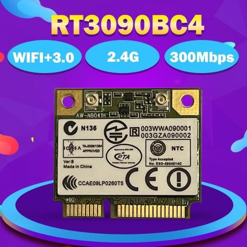 AzureWave AW-NB041H RT3090BC4 Half Mini PCI-e Wireless WLAN +BT Bluetooth Wireless Card