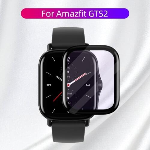 For Amazfit GTS 2 Mini GTS2 GTS2e Bip U Pro Soft Fiber Glass Protective Film Cover Smartwatch Screen Protector Case