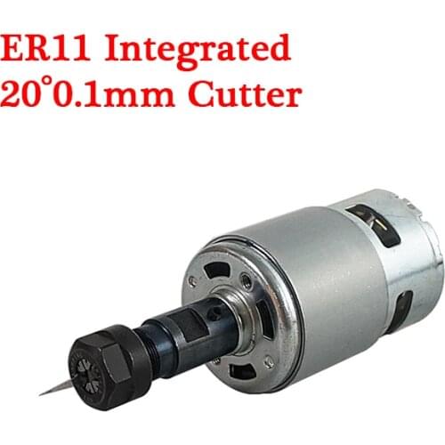 10000rpm CNC spindle motor 120W DC Motor Air Cool Spindle with ER11 Extension Rod For CNC 1610 2417 3018 DIY Engraving Machine