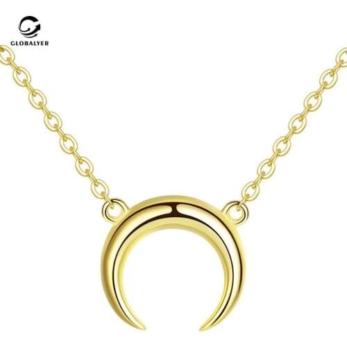 European and American popular Sterling silver horn pendant necklace S925 sterling silver bullfighter necklace Free shipping 324