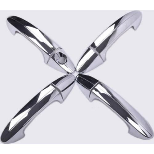 FUNDUOO For Ford Ecosport 2013-2016 Ford Fiesta 2009 2010 2011 2012 2013 2014 2015 Chrome Car Door Handle Cover Trim