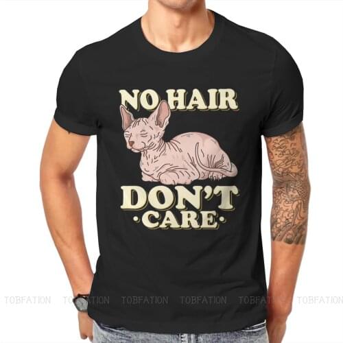 No Hair Sphinx Hip Hop TShirt Canadian Hairless Cat Sphynx Printing Tops Comfortable T Shirt Male Short Sleeve Unique Gift Idea