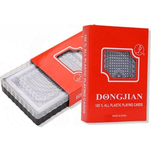 Quality Waterproof PVC Plastic Playing Cards With Plastic Box 54pcs Deck Poker Classic Magic Tricks