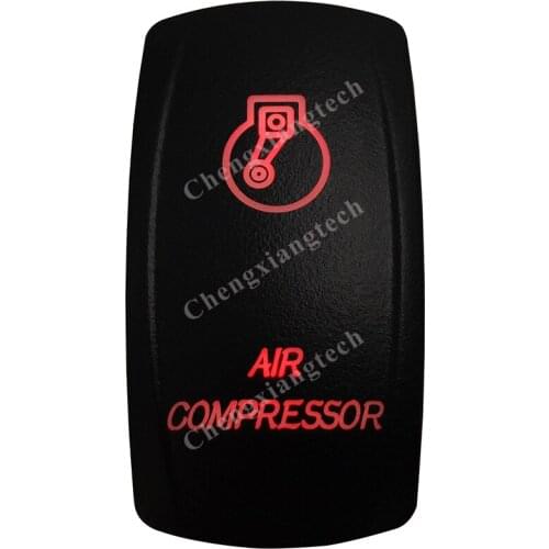 Red Led Car Boat Dashboard Light Rocker Toggle Switch Air Compressor 5P ON OFF SPST for Carling ARB Narva 4x4 Style