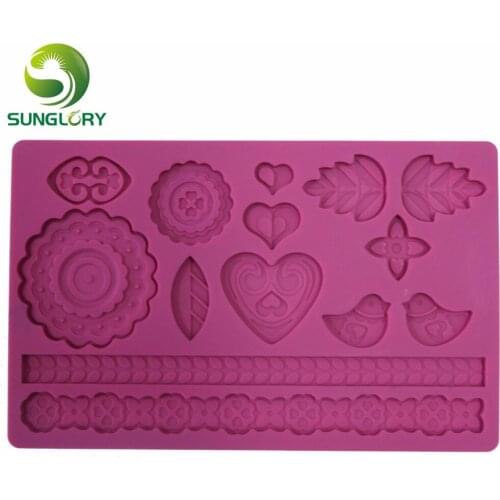 Kitchen Fondant 3D Silicone Cake Mold Gum Paste Moldes De Silicona DIY Baking Mould For Cupcake Decoration Cake Decorating Tools