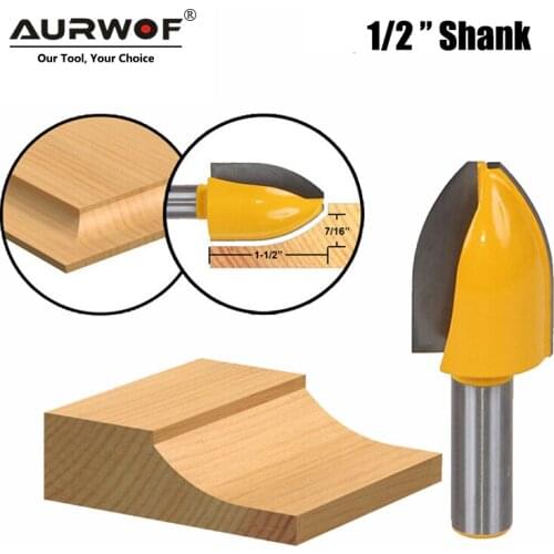 LAVIE 1pc 12mm 1/2 Shank Vertical Panel Raised Ogee Bead Router Bit Woodworking Door Line Milling Cutter for Wood Tools MC03144