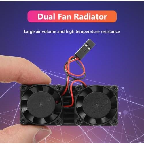 New Motor Heat Sink Fan Cooling Racing Heatsink Electric Dual Fan RAM LAN Heatsink Kit for Raspberry Pi 3 Model B