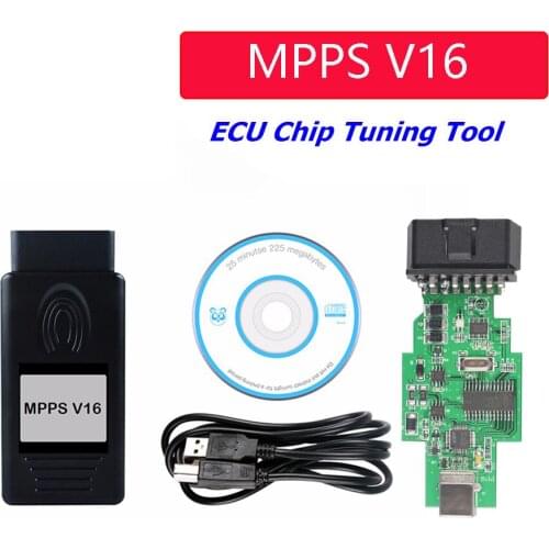 OBD2 MPPS V16 Auto ECU Chip Tuning Car/Auto Interface Multi-Language OBD OBDII Read&Write ECU Flasher For RDC15 EDC16 EDC17