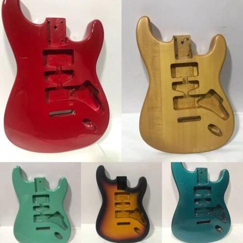Semi Finished Guitar Body of Electric Acoustic Guitar Made of High Quality Wood Which Has Many colours Hard to Find