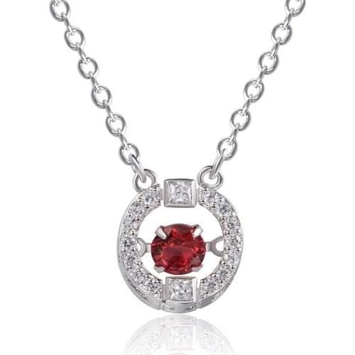 New simple rose gold hexagon inlaid zircon pendant necklace female short collarbone chain necklace