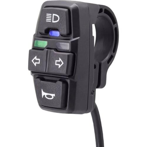 Ebike Light+Horn and Turning Light Switch Scooters Electric Bicycle Intelligent Mountain Bike ATV Tricycle Diy Parts Accessories