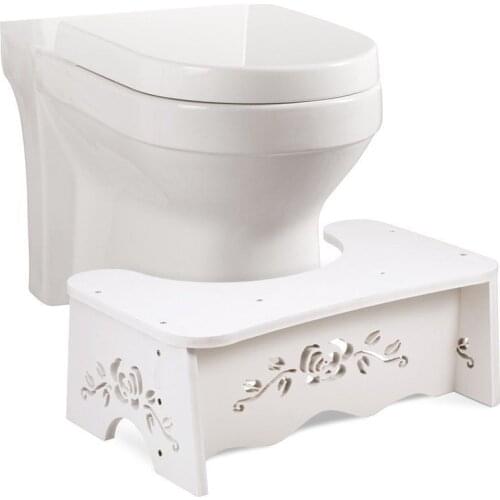 Toliet Squatty Step Stool Children Adult WC Stool Non Slip Potty Squat Aid For Constipation Piles Relief Heighten Stool