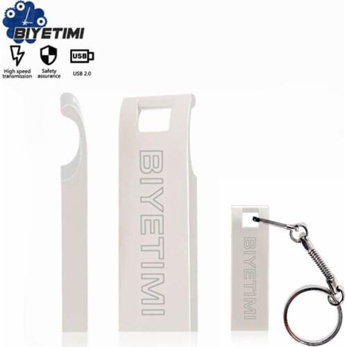 Biyetimi usb stick 64gb original metal flash drive 32G 16G waterproof pendrive high-speed memory stick 128GB micro pendrive