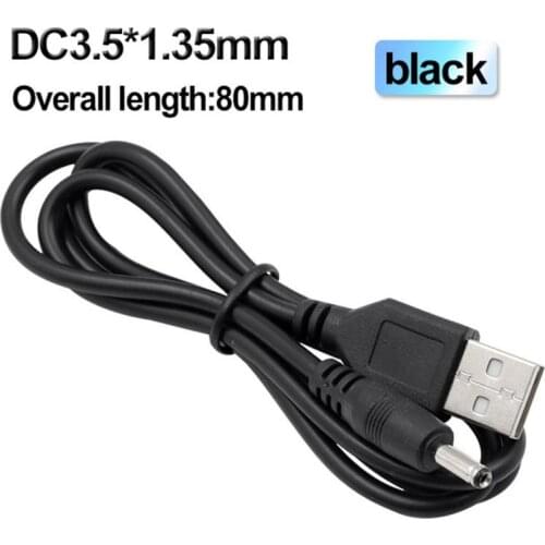 USB to DC 3.5mm Power Cable USB A to 3.5 Jack Connector 5V Power Cable for Speaker Humidifier USB Fans Power Charger Cable