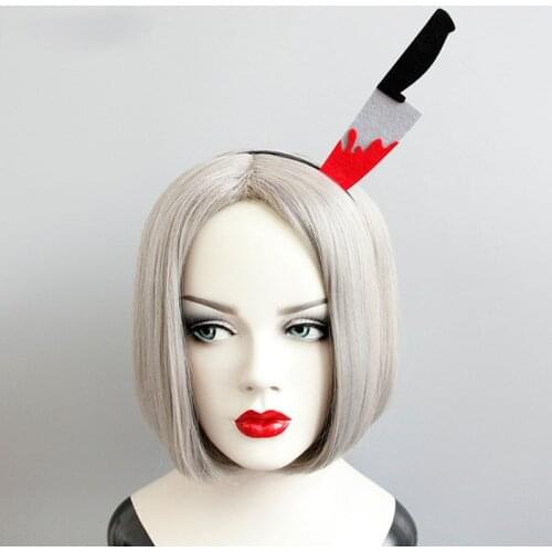 Womens Halloween Knife BLood Hairbands Hair Bow Party Girls Headband Headwear 2018 New Female Hair Jewelry Accessories