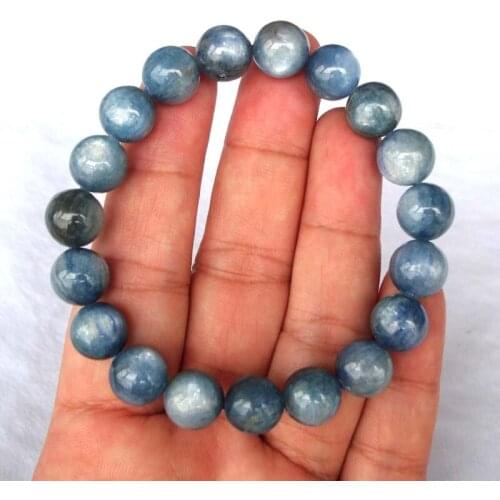 Free Shipping Natural Kyanite Round 10mm Beads Bracelet Women Jewelry Accessories Weddings Parties Birthday Gift