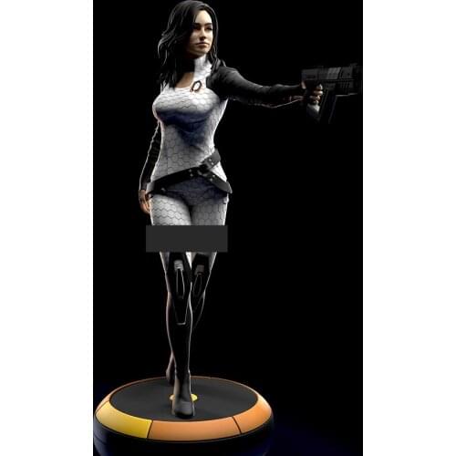 1/24 75mm 1/18 100mm Resin Model Kits Female Space Soldier Unpainted No Color RW-260