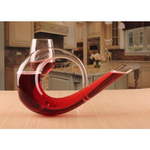 1PC Lead-free crystal glass wine decanter handmade bottle wedding bar set gift water bottle dinner 1200ML JS 1103