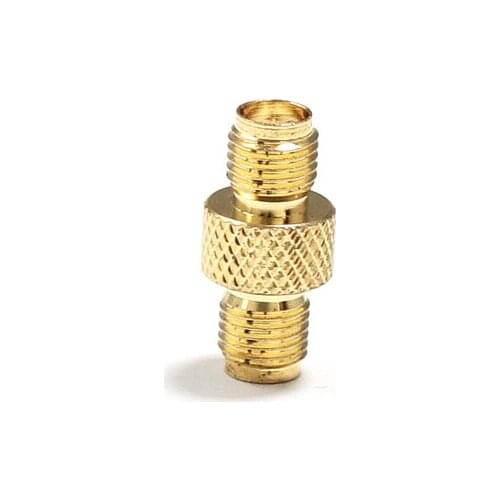 1PC SMA female Jack switch female RF Coax Adapter convertor Textured disc straight Goldplated NEW wholesale