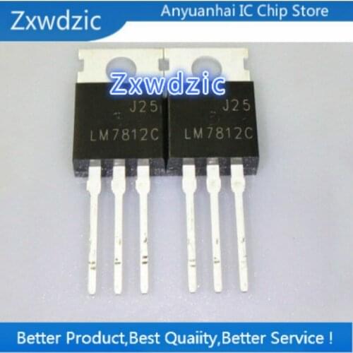 Zxwdzic 10pcs new original imported LM7812CT LM7812 TO-220 Linear regulator 12V