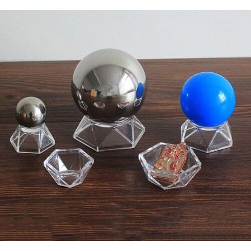 2pcs Acrylic Crystal Ball Base Display Stand Quartz Glass Sphere Holder Pedestal Apply To Home Decoration, Desktop Ornament