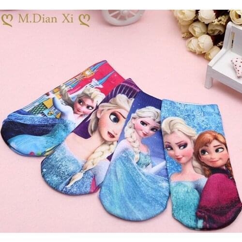 4Pairs/lot 1-15Y Infant Baby Socks Baby Socks for Girls Cartoon Frozen Elsa Newborn Boys Toddler Socks Baby Clothes Accessories
