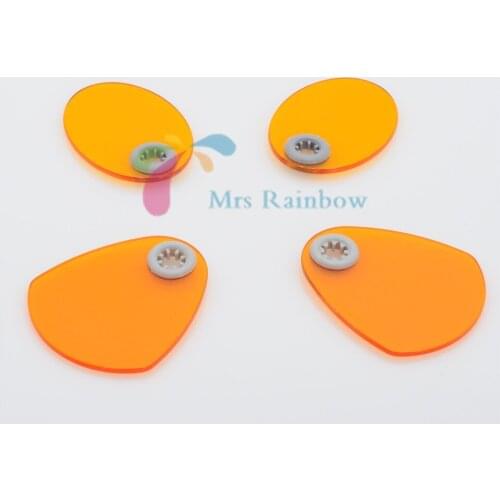 4/Pcs Dental Curing Light Lamp Replacement Shield Plate Shade 2 Types Dental Accessories