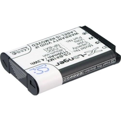 CS 1150mAh/4.26Wh battery for Sony Cyber-shot DSC-WX300/R,Cyber-shot DSC-WX300/T,Cyber-shot DSC-WX300/W,NP-BX1
