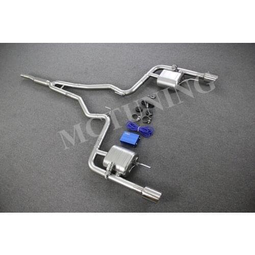 Car Exhaust Manifolds Catback Muffler For Mustang 2.3 T 2014-2018 All 304 Stainless Steel Valvetronic Catback System