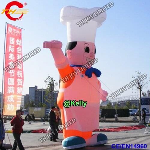 Free door shipping giant inflatable chef cartoon inflatable cook for advertising, big Inflatable Chef Model/Inflatable Kitchener