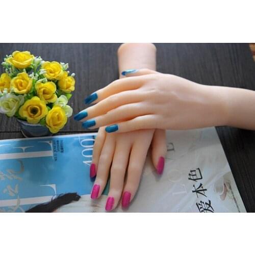 Free shipping! Fashion Silicone Female Hands,Sex Doll Real Skin,Realistic Mannequin Hands, Ring Display ,Sexy Woman Hands