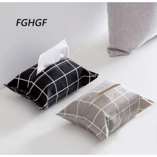 Paper Napkin Holder Organizer Tissue Boxes Stowing Tidying Car Accessories Tissue Bag Zakka Home Decor