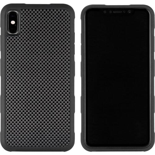 2019 New Case For iPhone X XS XR XS MAX Back Cover 3D Textured Carbon Fiber Case - 360 Degree full Protection Shockproof Case