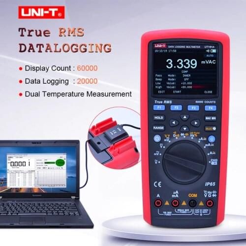 True RMS Data logging Digital Multimeter UNI-T UT181A Volt Current Tester/Low-Pass Filter/Dual Temp Test/UTD07A bluetooth module