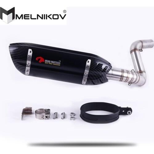 DUKE200 DUKE250 DUKE390 Motorcycle Exhaust Middle Pipe Slip-On For KTM DUKE125 DUKE 200 DUKE 250 DUKE 390 2012-2017 Exhaust