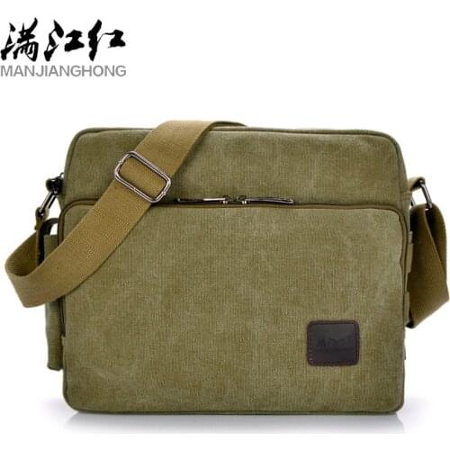 Manjianghong Canvas Bags for Men Fashion Male Mochila Leisure Shoulder Bags High Quality Men Messenger Bags 8 Color Bags