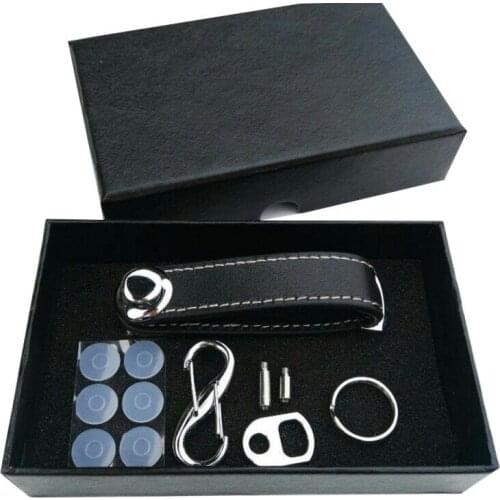 Creative Keychain Organizer Leather Compact Pocket Bag Exquisite Practical Gift, Easy To Carry Organize In Four Colors