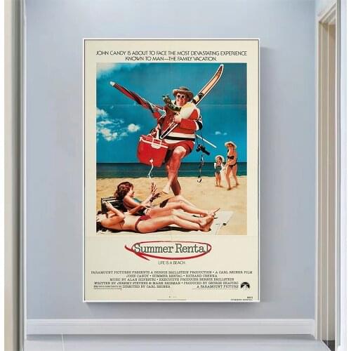 CP1095 Summer Rental Classic Hot Movie Print Silk Fabric Poster Indoor Wall Art Decor Gift