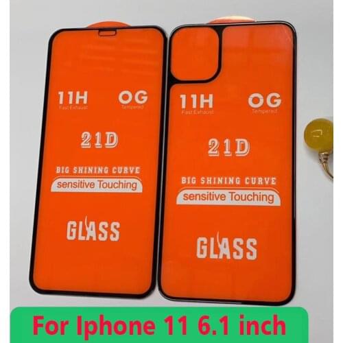 2PCS Front + Back Tempered Glass For iPhone 11 11 Pro Full Screen Cover Screen Protector Film For iPhone 11 Pro 11Pro Max