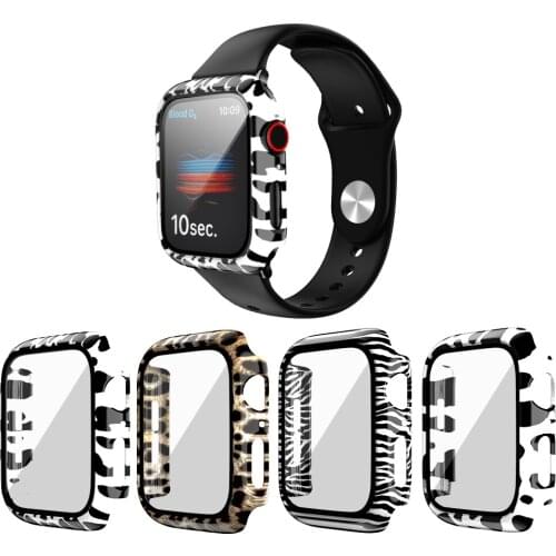 Glass+Cover For Apple Watch case 44mm 40mm 42mm 38mm iWatch case Accessorie bumper+Screen Protector Apple watch serie 3 4 5 6 SE