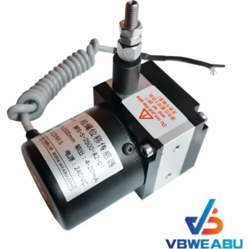 Ultra small pull rope displacement sensor 0-1000mm pull wire displacement sensor 0-1 meters resistance output 5K ohm