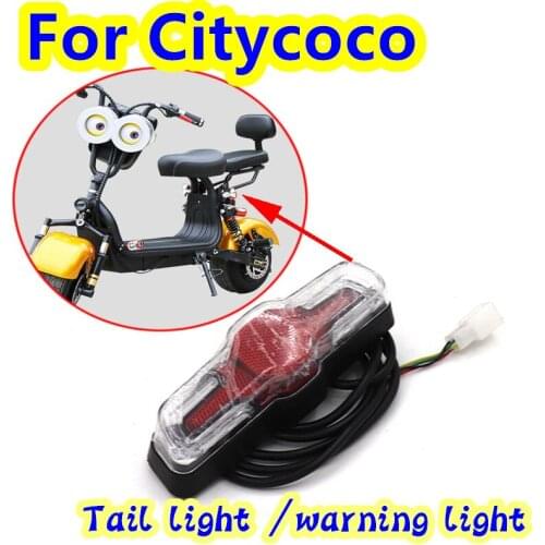 LED Rear Tail Light,Brake Light Signal , Warning Light, Suitable for Citycoco Electric Scooter