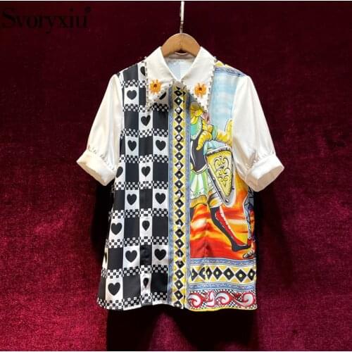 SVORYXIU Short Sleeve Blouses