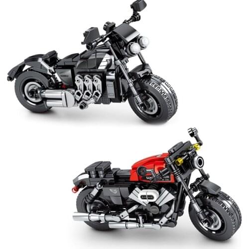 Technical famous brand motorcycle Triumph rocket 3 harl ROADSTER model moc building block with rack brick toy collection