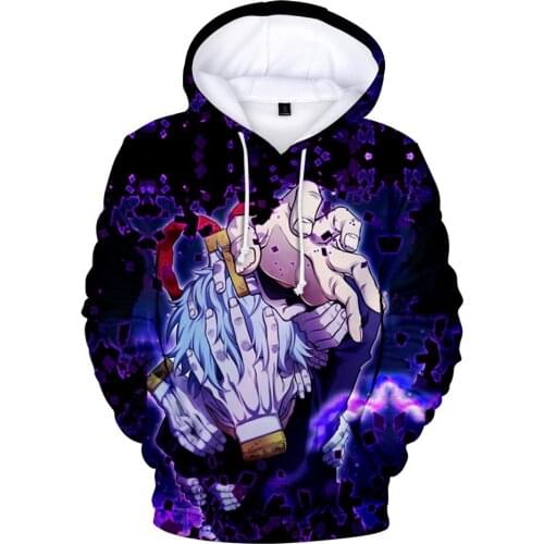 Anime Hoodie Men Women Tomura Boku no Hero Academia 3D Sportswear Street Style Unisex,Childrens anime cartoon Sweatshirt