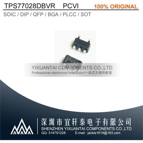 TPS77028DBVR TPS77028 77028 PCVI SOT23-5 10pcs/lot 50pcs/lot 100pcs/lot Free shipping 100% original