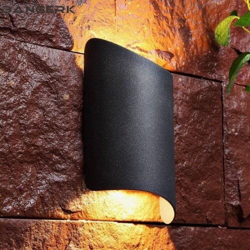 Nordic Outdoor Wall Lamp Modern Up Down LED Porch Lights Waterproof Sconce Aluminum Lighting Wall Lamps Garden Decor Fixtures