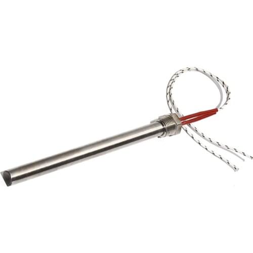 20mm Dia 100~250mm DN25/32mm Thread Cartridge Heater 250W/500W/1KW/1.5KW 201 Stainless Steel Electric Heating Element with Nut